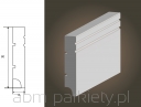 Listwa MDF Plus Biała 16x80mm Nova R1 