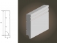 Listwa MDF Plus Biała 16x80mm Nova R1 