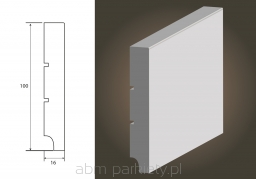 Listwa MDF biała 100x16mm  Standard 100